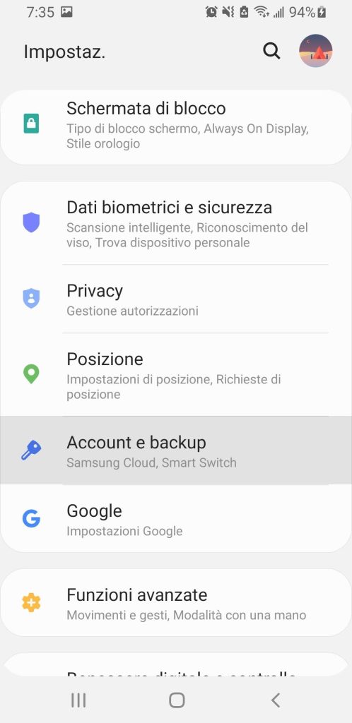 backup-nella-scheda-account-Google