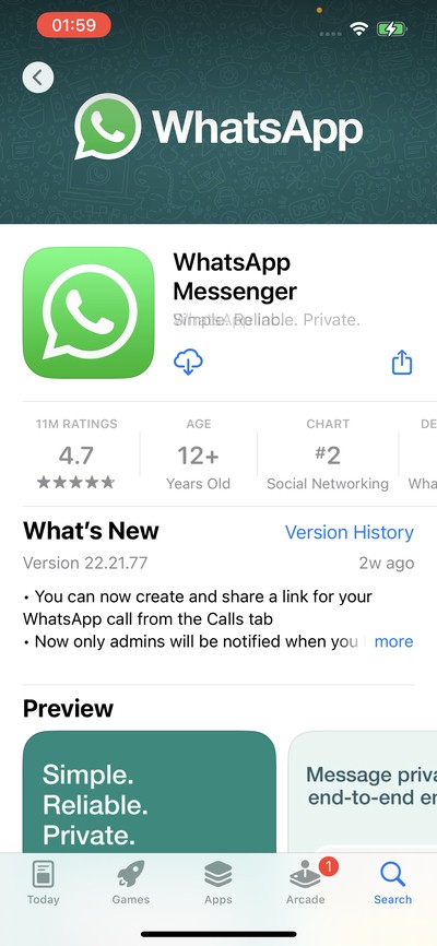Scaricate-WhatsApp-dall’App-Store