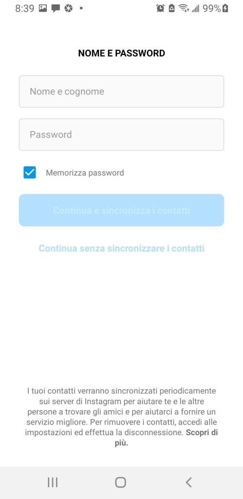 scegliete-nome-cognome-password