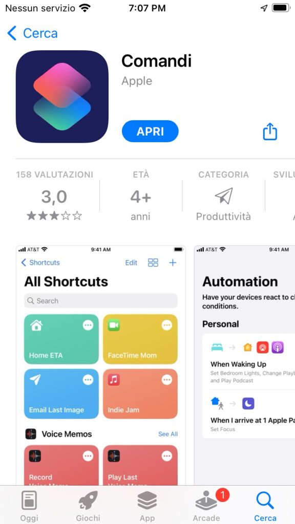 App-Comandi